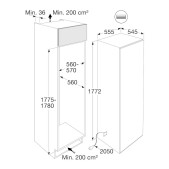Foto van Inbouw vrieskast Pelgrim PVD35178N