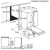Foto van Volledig geïntegreerde vaatwasser -smal model- AEG FSE74507P