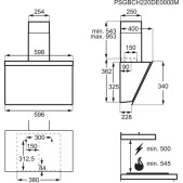 Foto van Wandschouwkap headroom design AEG DVE5661HB