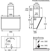 Foto van Wandschouwkap headroom design AEG DVE5961HB