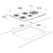 Foto van Gaskookplaat Etna KGG890ZTA