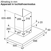 Foto van Wandschouwkap Siemens LC93BBC30 iQ100