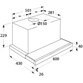 Foto van Vlakscherm afzuigkap Etna AV760RVS