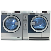 Foto van Wasmachine WE170PP / wasdroger TE1120P Electrolux myPROzip set met Duo Coinbox