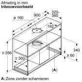 Foto van Geïntegreerde blokdesign schouwkap Siemens LJ97BDP60 iQ500