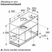 Foto van Geïntegreerde blokdesign schouwkap Siemens LJ85BCC60 iQ300