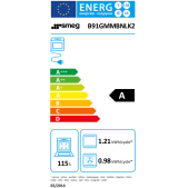 Foto van Gas-electro fornuis SMEG B91GMMBNLK2