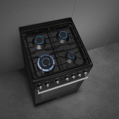 Foto van Gas-electro fornuis SMEG CX61GMBLNLK