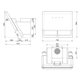 Foto van Wandschouwkap SMEG KFAB75WH