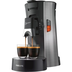 Foto van Koffiepadautomaat Philips Senseo CSA250/10  - zilver-zwart -