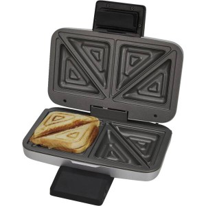 Foto van Tosti-ijzer  Cloer 6259  -  zwart-zilver  -