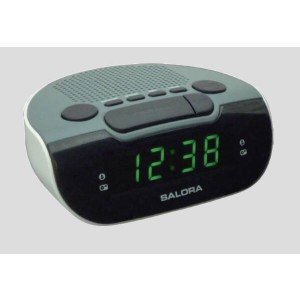 Foto van Klokradio Salora CR612 - wit-grijs -