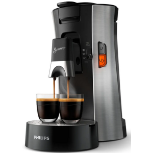 Foto van Koffiepadautomaat Philips CSA250/10 -zilver-zwart-