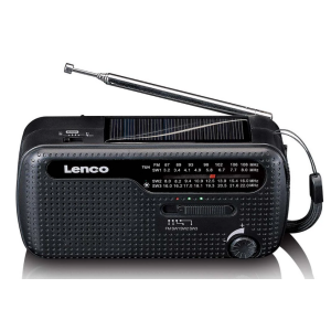 Foto van Draagbare FM-noodradio Lenco MCR-113BK