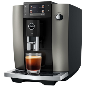 Foto van Koffie volautomaat Jura E6 Dark Inox