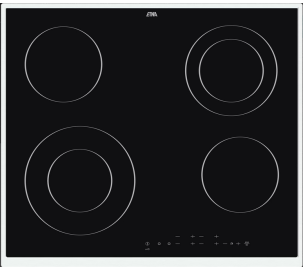 Foto van Keramische kookplaat Etna KC360RVS