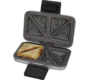 Foto van Tosti-ijzer  Cloer 6259  -  zwart-zilver  -