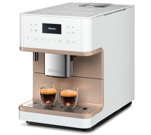 Foto van Vrijstaande koffieautomaat Miele CM 6360 Lotuswit CleanSteelMetallic