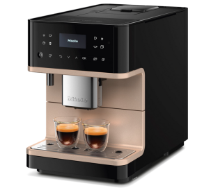 Foto van Vrijstaande koffieautomaat Miele CM 6360 Obsidiaanzwart CleanSteelMetallic