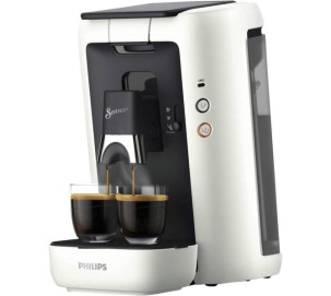 Foto van Koffiepadautomaat Philips Square White CSA260/10