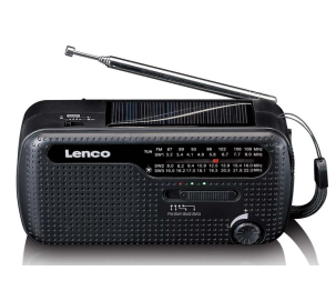 Foto van Draagbare FM-noodradio Lenco MCR-113BK