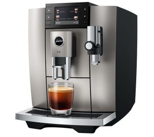 Foto van Koffie volautomaat Jura E8 Midnight Silver