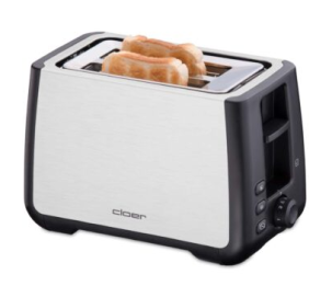 Foto van Broodrooster zwart / RVS Cloer 3569