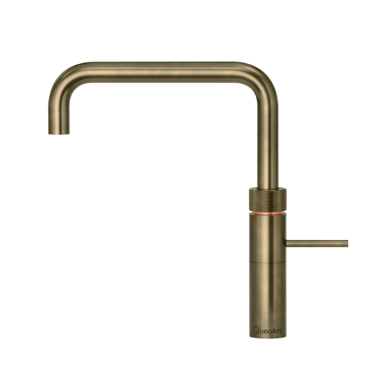 Foto van Fusion Square kraan Quooker Messing Patina COMBI