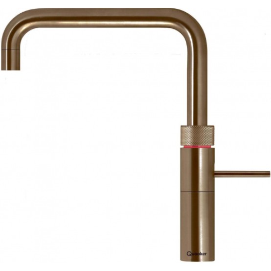 Foto van Fusion Square kraan Quooker Messing Patina COMBI+