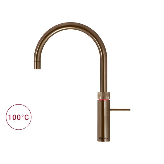 Foto van Fusion Round Quooker Messing Patina COMBI 22FRPTN