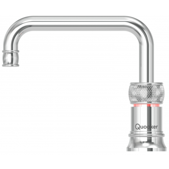 Foto van Classic Nordic Square single tap Quooker Chroom COMBI 22CNSCHR