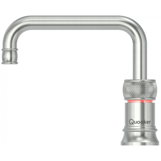 Foto van Classic Nordic Square single tap Quooker Chroom COMBI 22CNSRVS