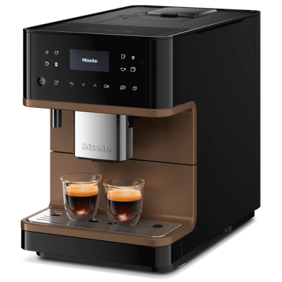 Foto van Vrijstaande koffieautomaat Miele CM 6360 Obsidiaanzwart BronzePearlfinish