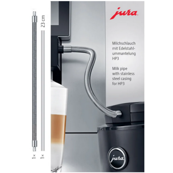 Foto van Melkslang met RVS mantel Jura HP3
