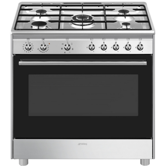 Foto van Gas-electro fornuis Smeg CX91GMXNLK