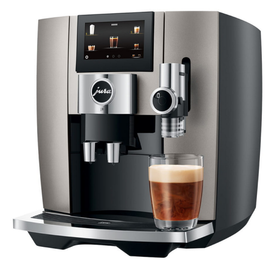 Foto van Koffie volautomaat Jura J8 twin Midnight Silver (EA)