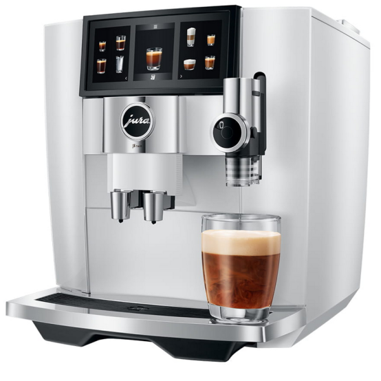 Foto van Koffie volautomaat Jura J8 twin Diamond White