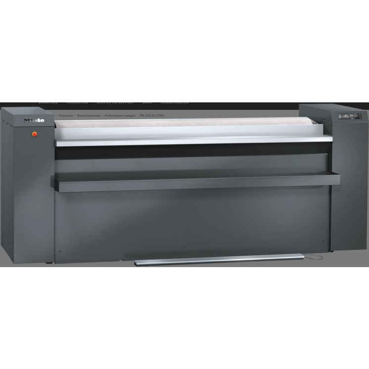 Foto van Strijkmangel professioneel -gas verwarmt- Miele PRI318 G EU LAM IB A11X