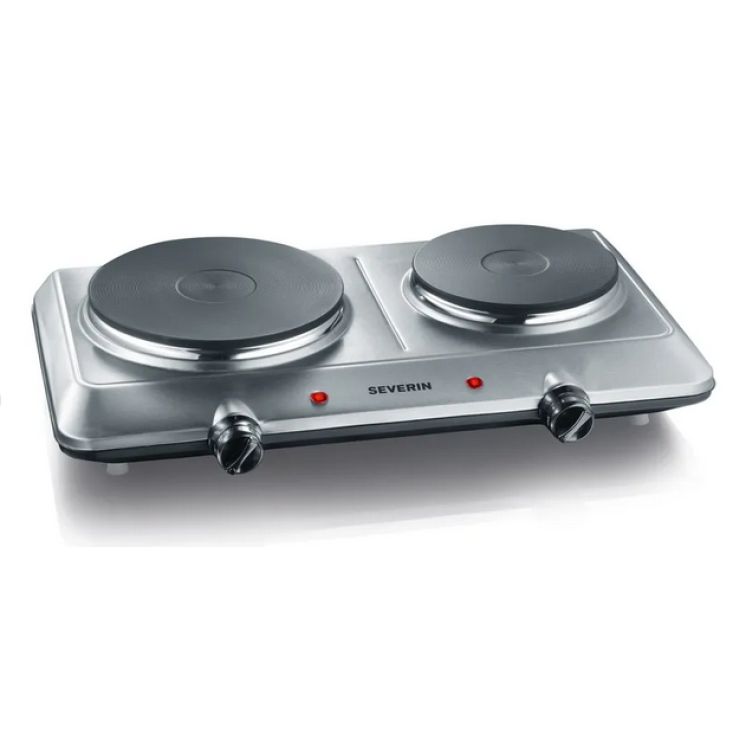 Foto van Kookplaat Severin DK1014 inox 2-pits